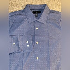 Banana Republic Slim Fit Button Down Mens Size Large Blue Work Dress Shirt